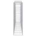 vidaXL Oblúkové gabiónové koše 25 ks 400x50x180/200cm pozink. železo