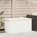 vidaXL Zásobník na vankúše do záhrady Pozinkovaná oceľ 220 L Biela