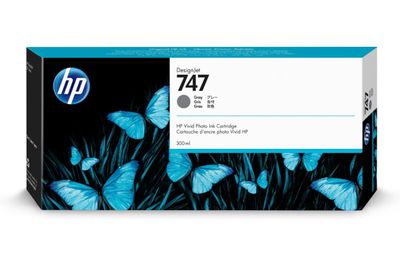 HP 747 300 ml Gray Ink Cartridge