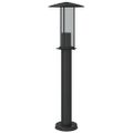 vidaXL Vonkajšie stojace lampy 3 ks čierne 60 cm nehrdzavejúca oceľ