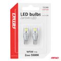 LED žiarovky CANBUS T10 W5W 2SMD 3570 White 12V 24V AMiO-04256