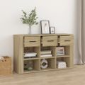 vidaXL Komoda dub sonoma 100x30x59,5 cm spracované drevo