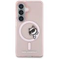 Karl Lagerfeld puzdro IML Peekaboo Choupette MagSafe pre Samsung Galaxy S26 ružová