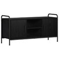 vidaXL TV skrinka 99 x 33 x 50 cm Čierny dub Kompozitné drevo