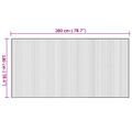 vidaXL Koberec obdĺžnikový prírodný 100x200 cm bambus