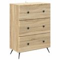 vidaXL Zásuvkový kabinet 66 x 34,5 x 90 cm Kompozitné drevo Dub sonoma
