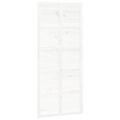 vidaXL Dvere do stodoly biele 90x1,8x214 cm masívna borovica