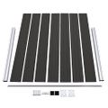 vidaXL Plotový panel WPC 180x146 cm čierny