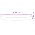 vidaXL Stolová doska Ø30x2,5 cm okrúhla masívny buk