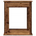 vidaXL Obloženie krbu staré drevo 75x20x87,5 cm kompozitné drevo