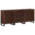vidaXL Komody 3 ks 60x34x75 cm mangový masív