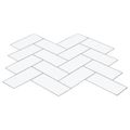 vidaXL Dlaždica herringbone 20 ks Biela šedá 30 x 30 cm