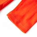 Detské tričko s dlhým rukávom žiarivo oranžové 92