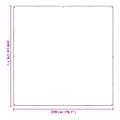 vidaXL Priehľadná plachta s očkami 2x2 m PVC