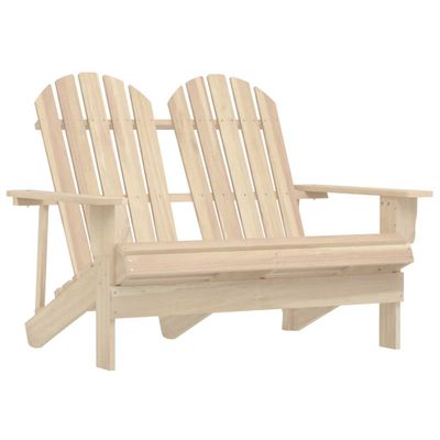 vidaXL 2-miestna záhradná stolička Adirondack jedľový masív