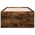 vidaXL Rám postele so skladom Dymový dub 80 x 200 cm Kompozitné drevo