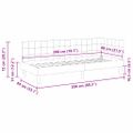 vidaXL Rohový rám postele s čelnou doskou Modrá 80 cm x 200 cm Zamat