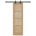 vidaXL Posuvné dvere ORKDAL 61 x 198,5 cm Borovicový masív Prírodná