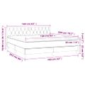 vidaXL Posteľný rám boxsping s matracom tmavomodrý 160x200 cm zamat