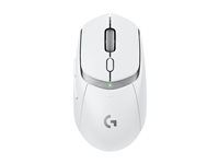 Myš - hranie - optická - 6 tlačidiel - bezdrôtová - 2,4 GHz, Bluetooth - prijímač USB Logitech LIGHTSPEED - biela