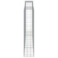 vidaXL Oblúkový gabionový kôš 5 ks 400x50x220/240cm pozinkované železo
