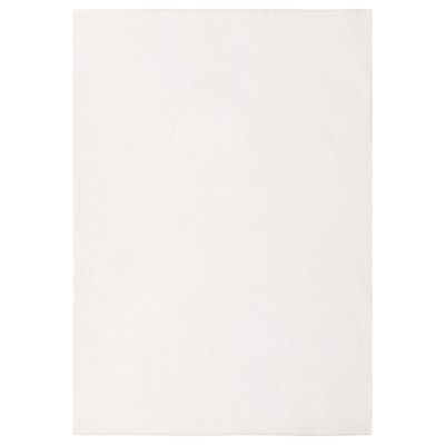 vidaXL Koberec umelá králičia kožušina 200x300 cm krémový