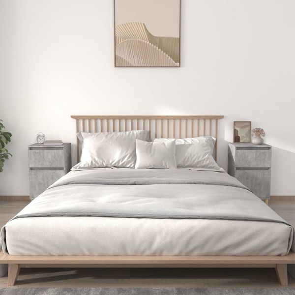 vidaXL Nočné stolíky 2 ks betónové sivé 40x35x70 cm
