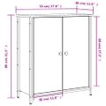 vidaXL Komoda sivá sonoma 70x30x80 cm kompozitné drevo