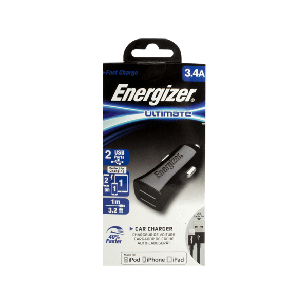 Energizer Ultimate Car Charger 3,4A 2USB nabíjačka do auta (DCK2CULI3) čierna
