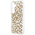 Obal Guess IML Leopard Print Triangle MagSafe pre Samsung Galaxy S26 hnedá