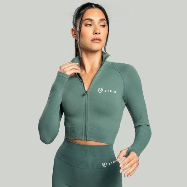 Dámský top Cropped Seamless Moss - STRIX, veľkosť L