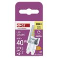 LED žiarovka Classic JC / G9 / 4,2 W (40 W) / 470 lm / teplá biela / stmievateľné