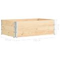 vidaXL Vyvýšené záhony 3 ks 50x150 cm borovicový masív