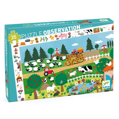 Objavovacie puzzle Farma 35 ks