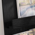 vidaXL Regál na časopisy Čierny dub 43 x 11 x 102 cm Kompozitné drevo