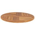 vidaXL Stolová doska, tíkový masív, okrúhla 2,5 cm, 70 cm