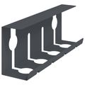 vidaXL Úložný box na káble pod stôl 2 ks Antracitová 43 x 10 x 15 cm