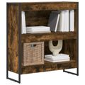 vidaXL Knižnica 80 x 30 x 86,5 cm Kompozitné drevo Dymová dub