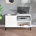vidaXL Skrinka na platne biela 84,5x38x48 cm kompozitné drevo