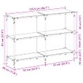 vidaXL Konzolový stolík s čiernou sklenenou doskou 118,5x30x81 cm oceľ