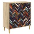 vidaXL Servírovacia skriňa OMMEN Sonoma 69 x 33 x 75 cm