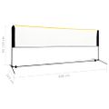 vidaXL Nastaviteľná bedmintonová sieť 400x103x94-158 cm kov