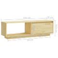 vidaXL TV skrinka 110x30x33,5 cm, borovicový masív