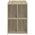 vidaXL Stôl dub somoma 102x50x75 cm kompozitné drevo