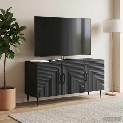vidaXL TV skrinka Čierna 99 x 34,5 x 50 cm Kompozitné drevo