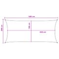 vidaXL Plachta na tienenie 2 x 5 m HDPE Obdĺžnikový Žltá a biela