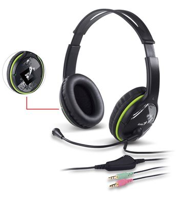 Slúchadlá s mikr. Genius  HS-400A green