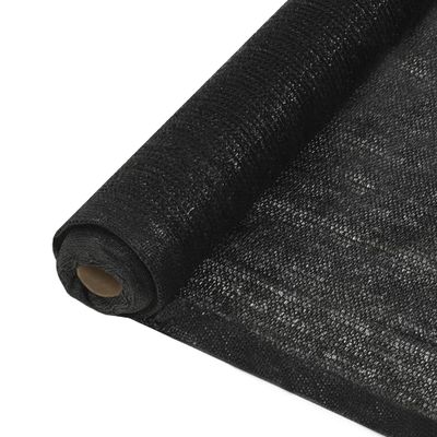 vidaXL Tieniaca sieť HDPE 1,5x25 m čierna