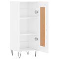 vidaXL Komoda lesklá biela 34,5x34x90 cm spracované drevo