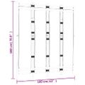 vidaXL Skladací 4-panelový paraván 160 cm bambus a plátno